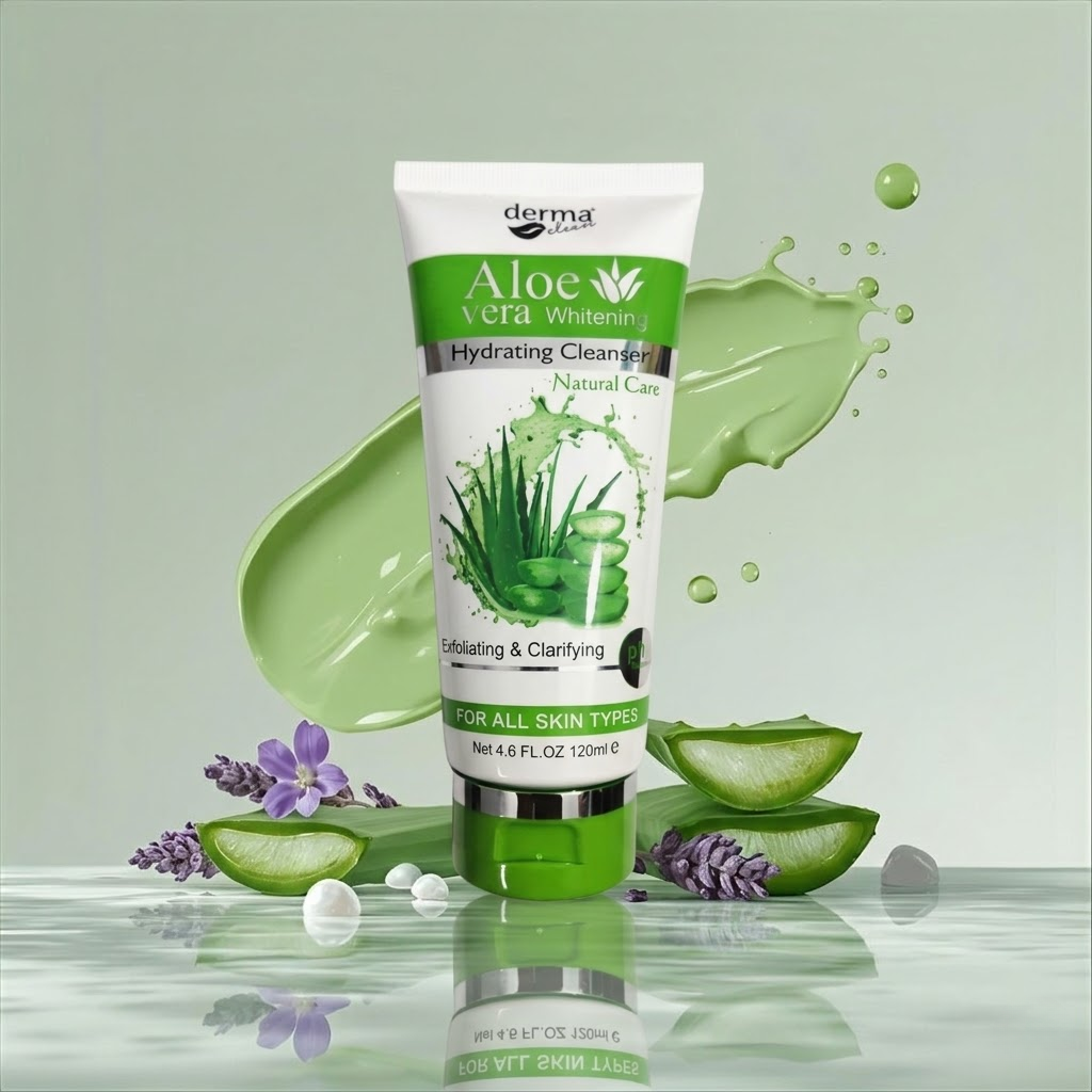 Aloevera Whitening Hydrating Cleanser Exfoliating and Clarifying