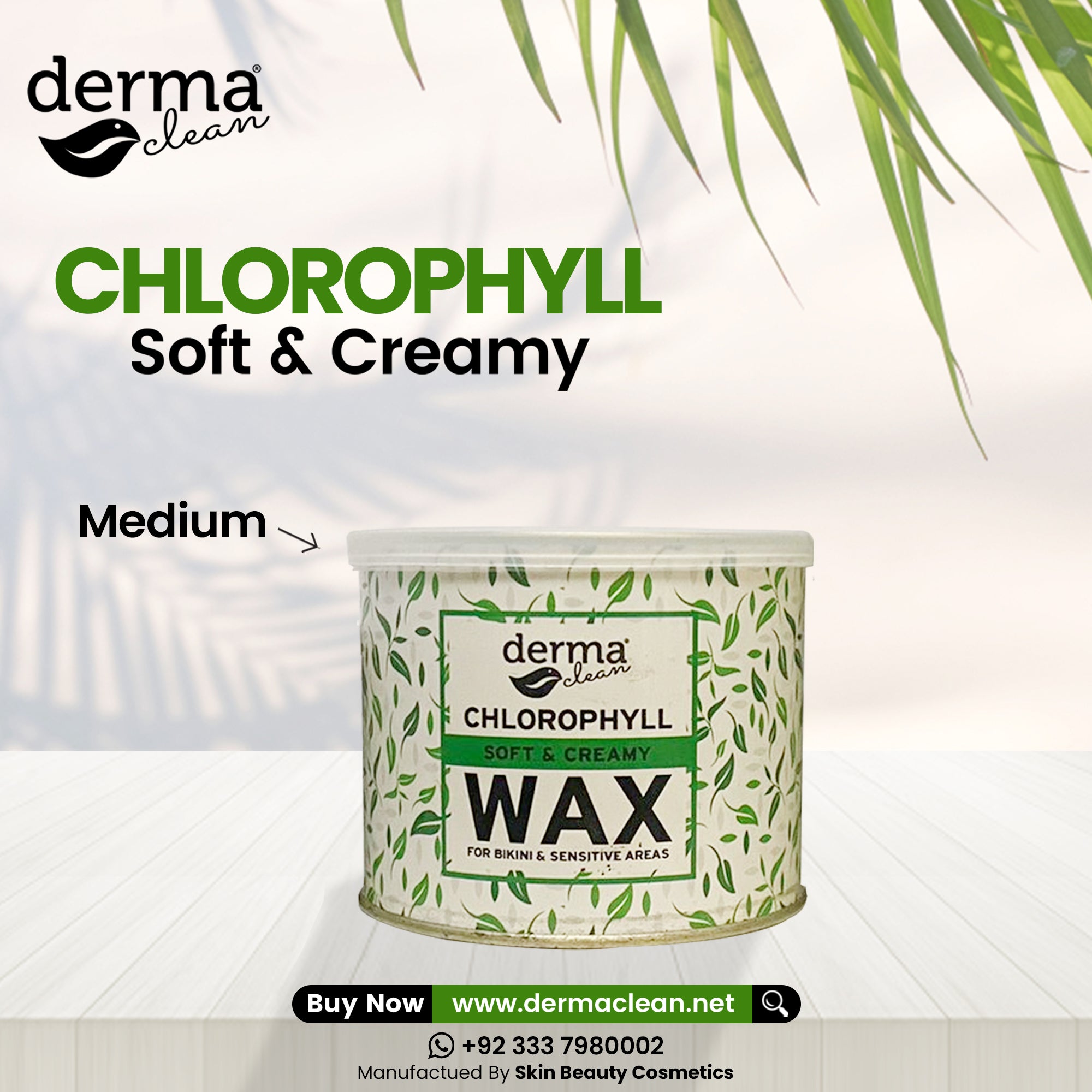 Derma Clean Chlorophyll Wax 400 grm