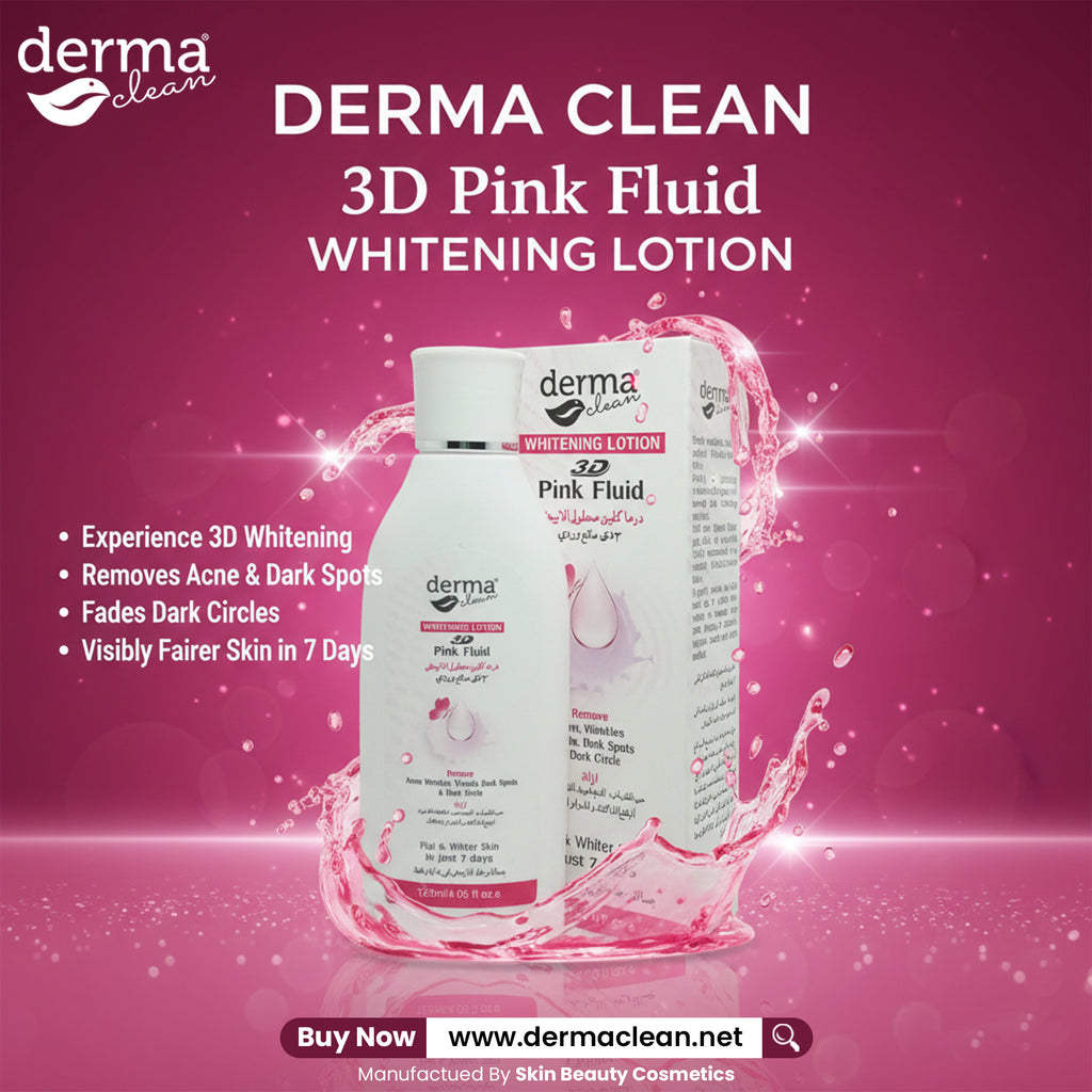 Derma Clean Whitening Lotion 3D Pink Fluid - 120ml