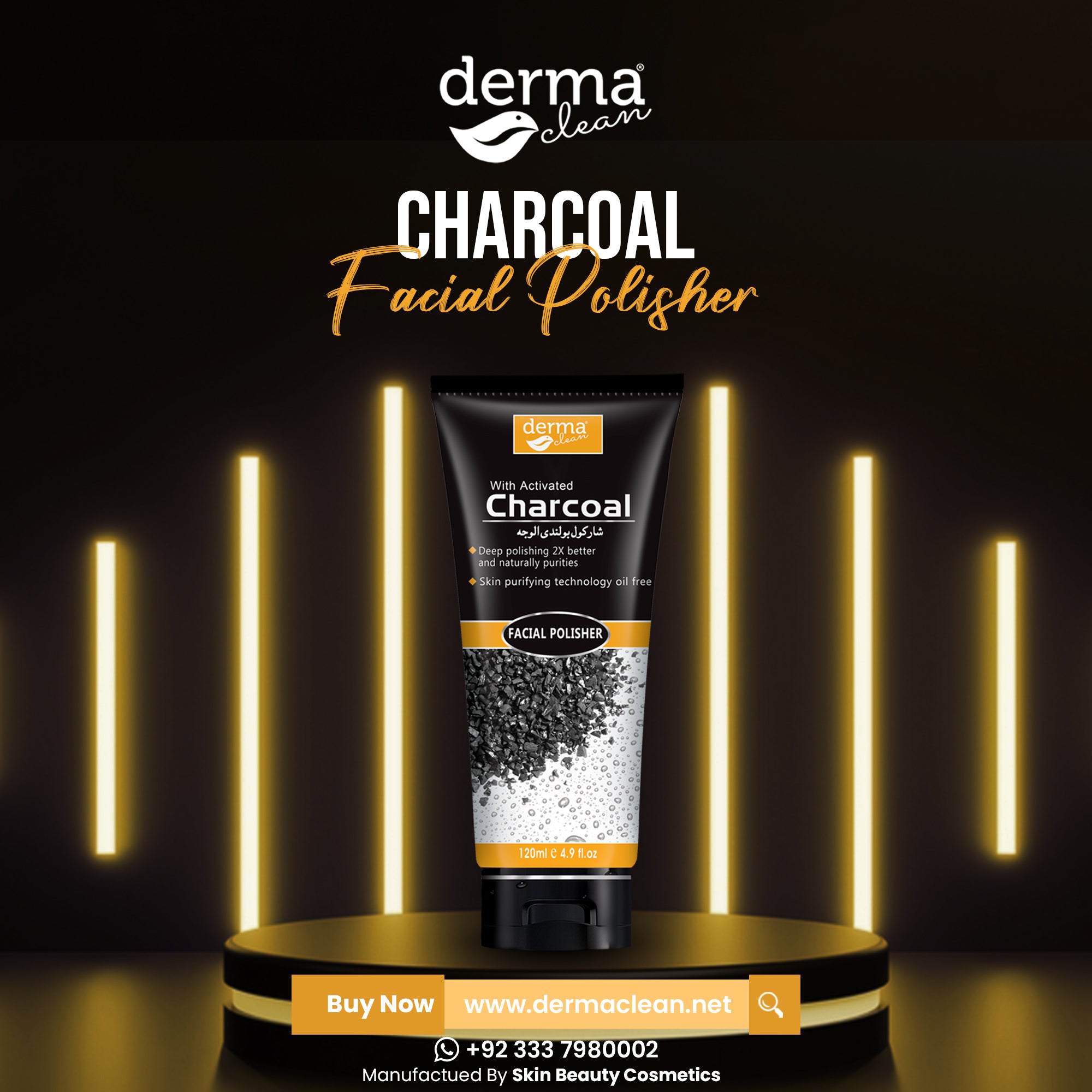 Charcoal Facial Polisher - 120ml
