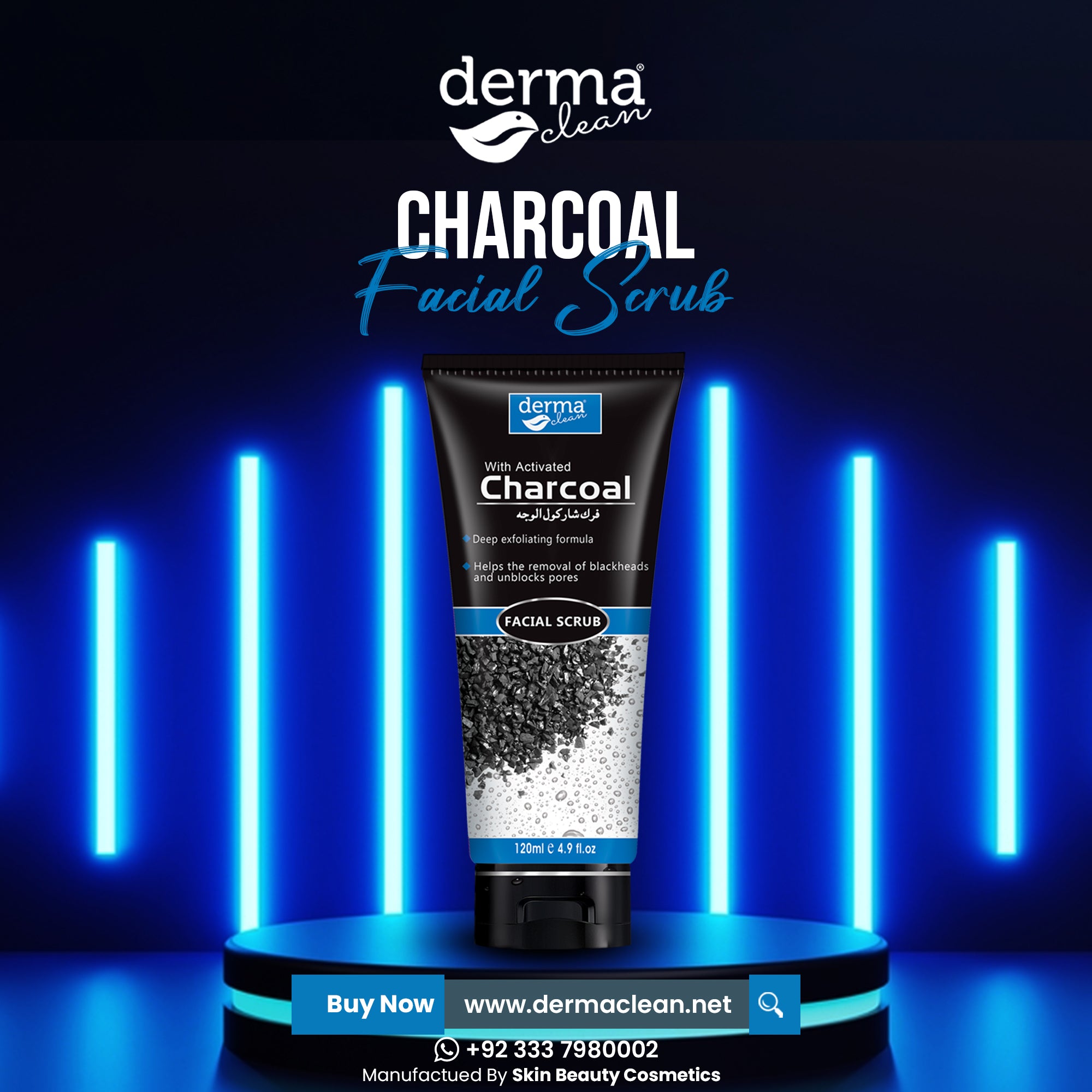 Charcoal Facial Scrub - 120ml