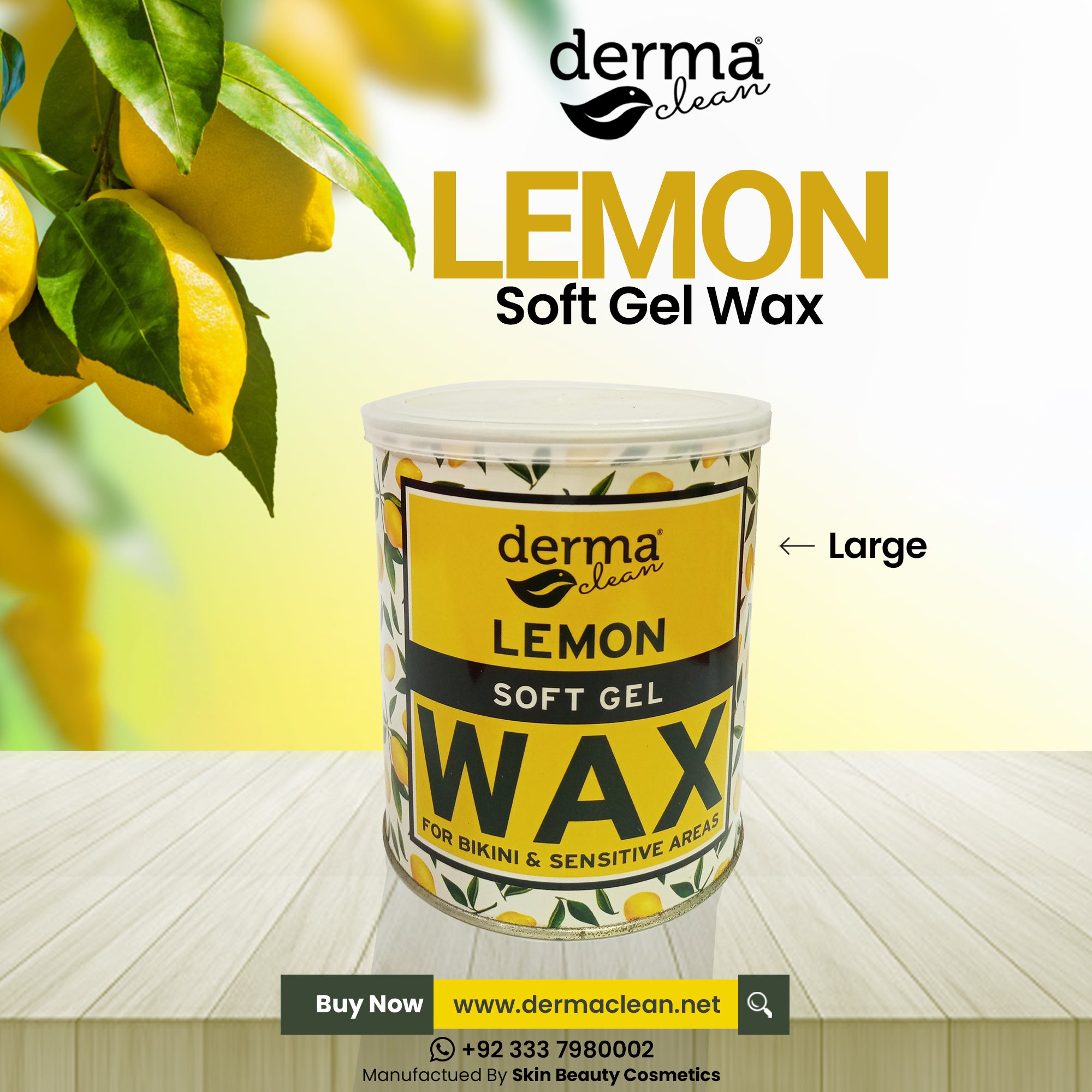 Derma Clean Lemon Wax 800 grm