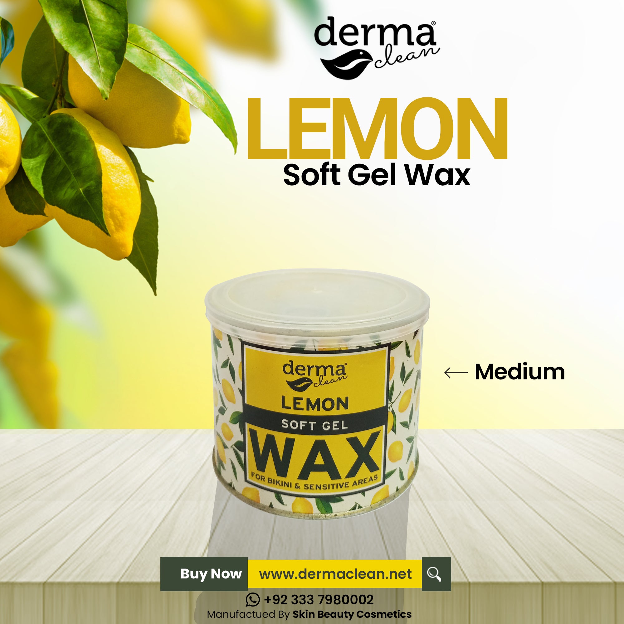 Derma Clean Lemon Wax 400 grm