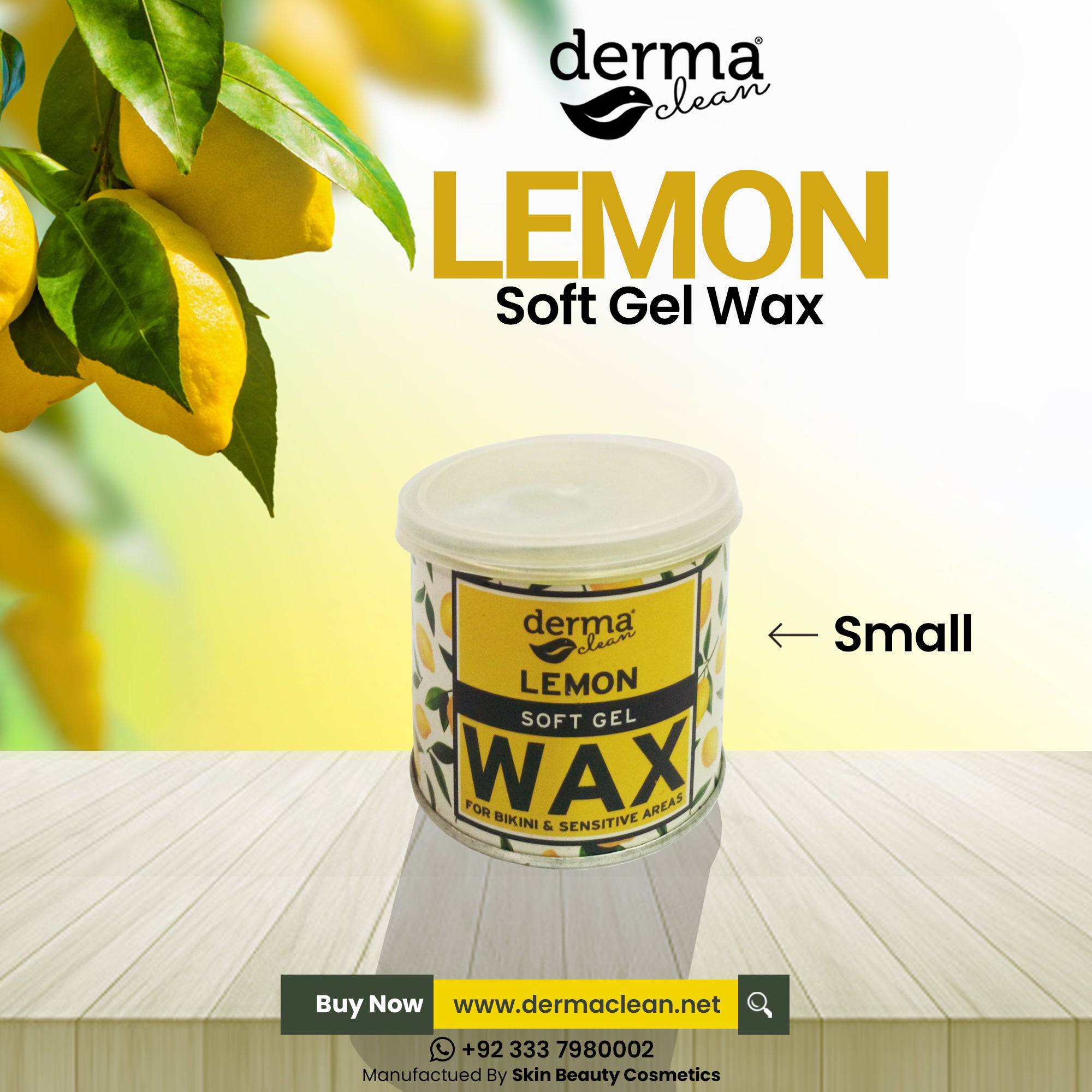 Derma Clean Lemon Wax small 250 grm