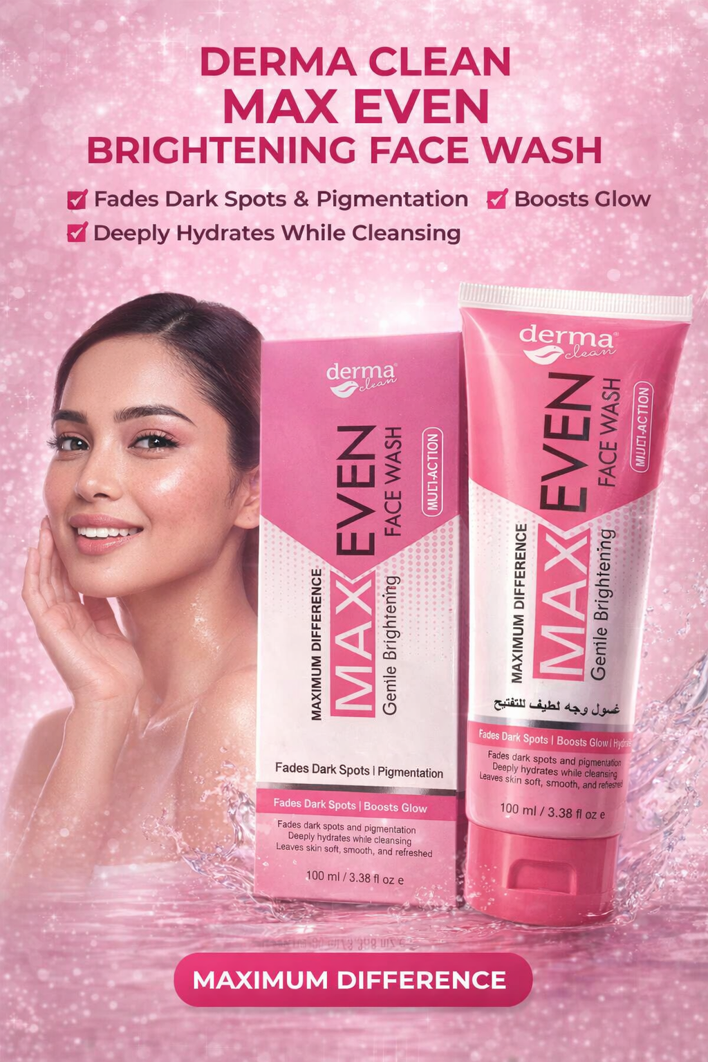 MAX EVEN Skin Brightening Facewash