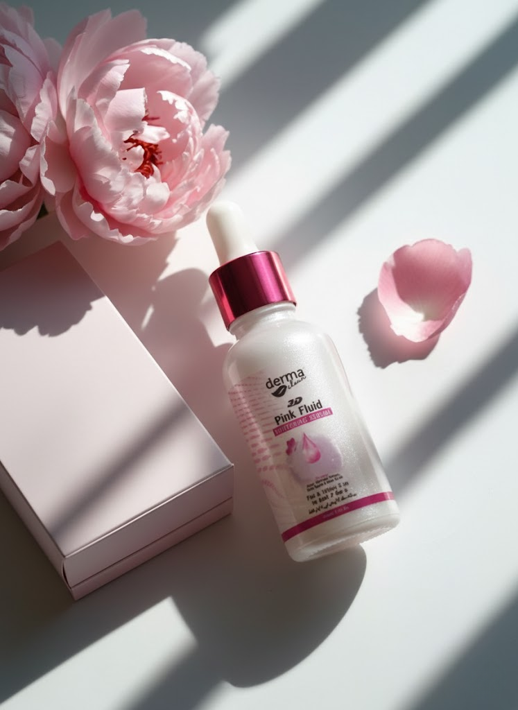 Derma clean Pink fluid serum 30ml fair & whiter in just 7 days