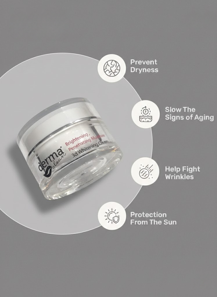 Derma Clean 3d Whitening Cream - 30grm